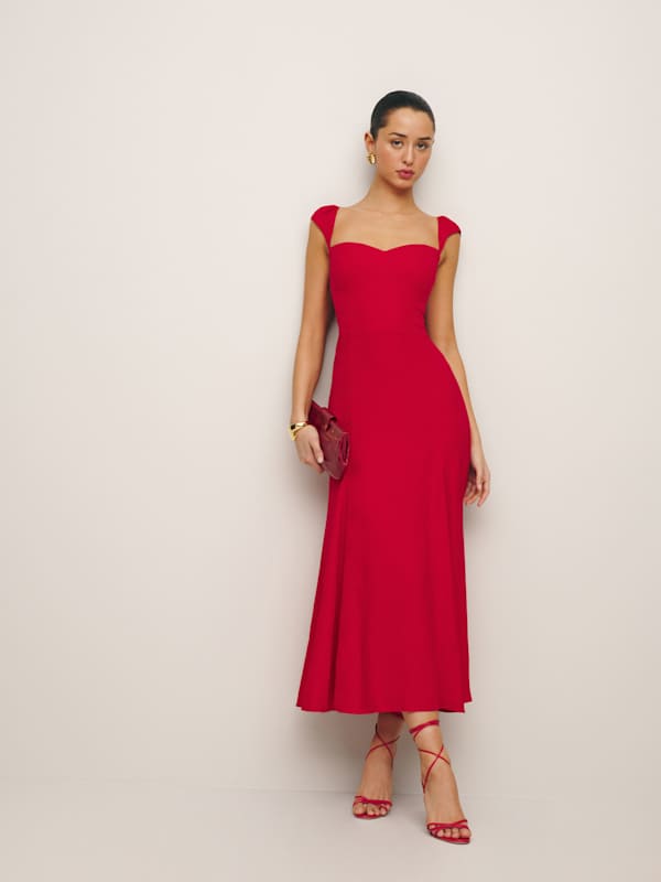 Petites Bryson Dress - Cherry
