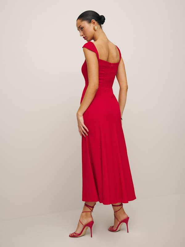 Petites Bryson Dress - Cherry