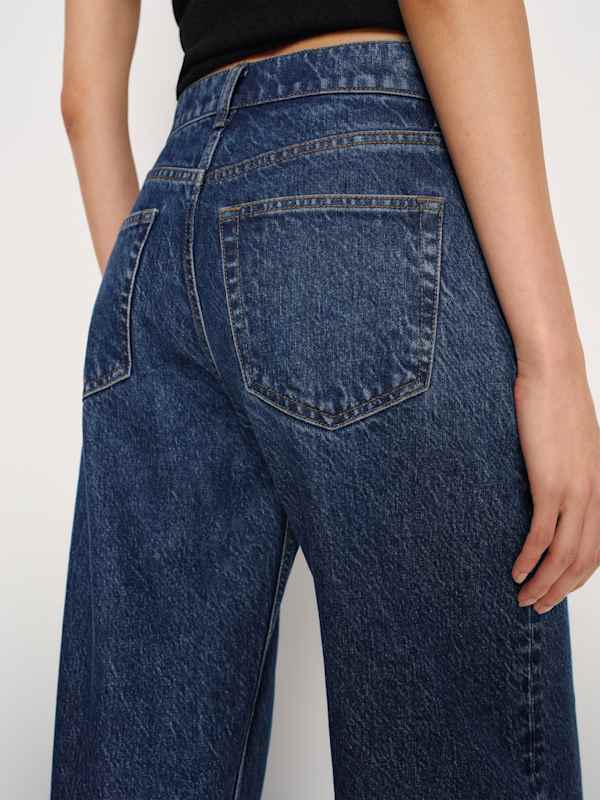 Cary Low Rise Slouchy Wide Leg Jeans - Cleary