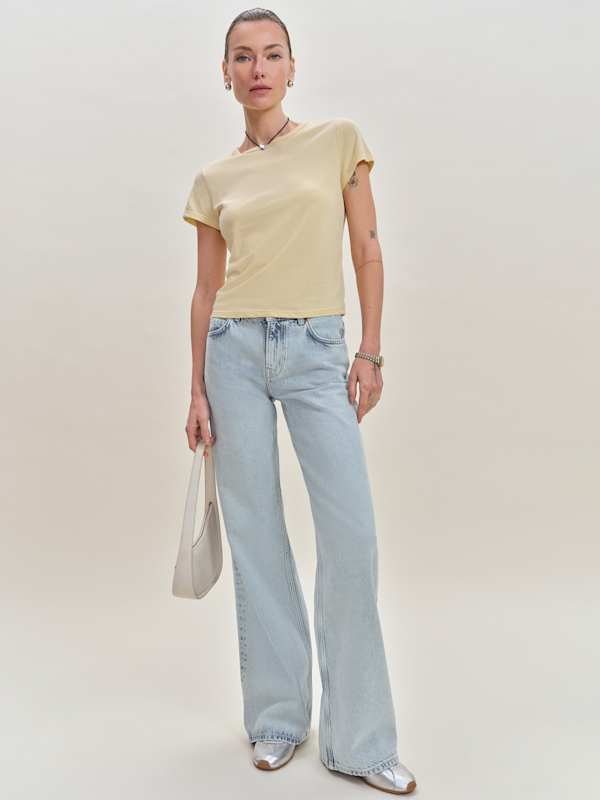 Cary Low Rise Slouchy Wide Leg Jeans - Cloquet