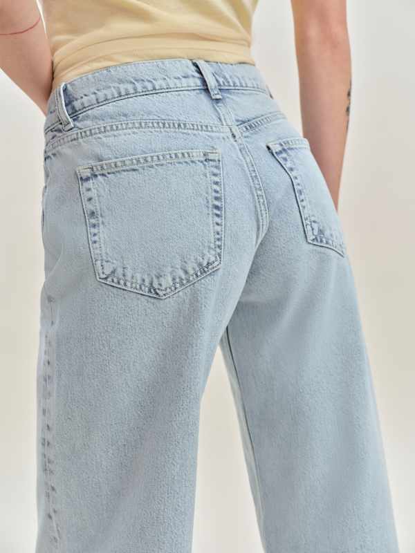 Cary Low Rise Slouchy Wide Leg Jeans - Cloquet