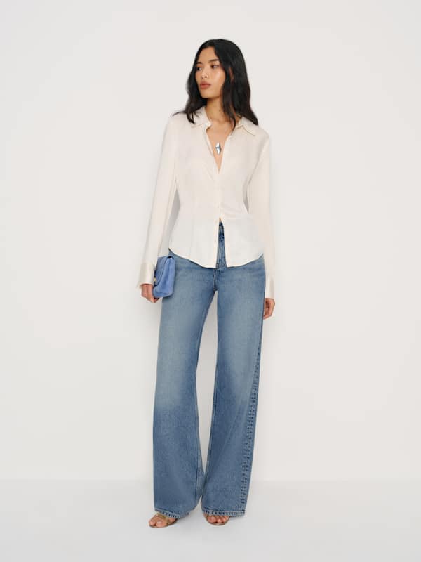 Cary Low Rise Slouchy Wide Leg Jeans - Colorado