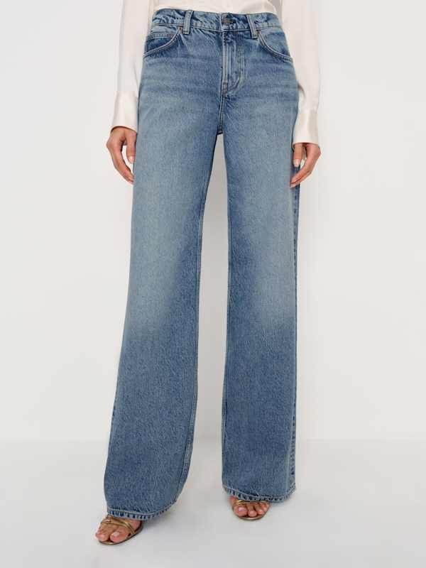 Cary Low Rise Slouchy Wide Leg Jeans - Colorado