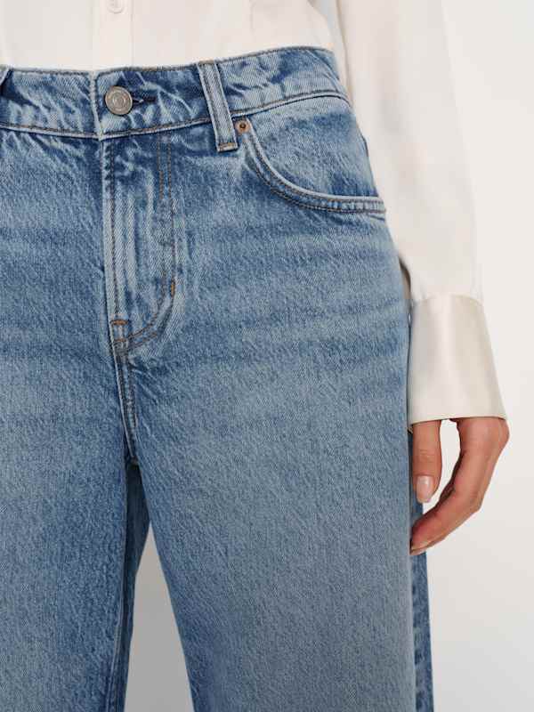 Cary Low Rise Slouchy Wide Leg Jeans - Colorado
