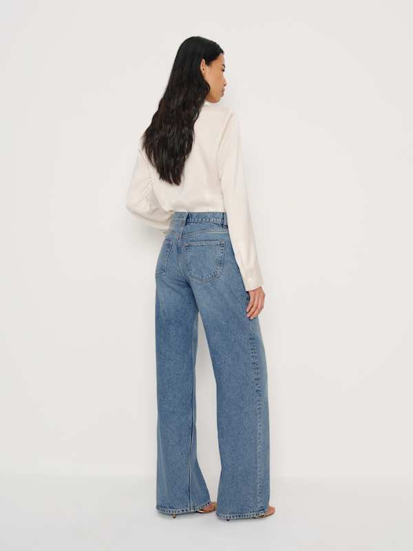 Cary Low Rise Slouchy Wide Leg Jeans - Colorado