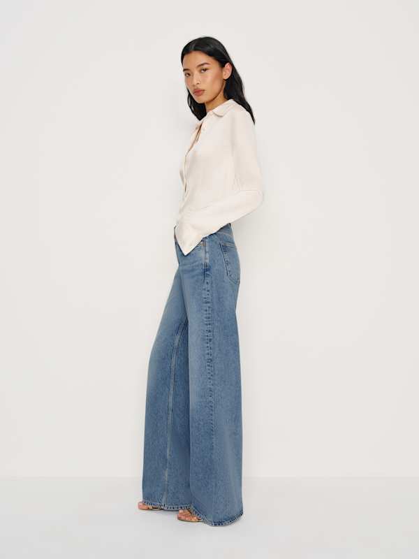 Cary Low Rise Slouchy Wide Leg Jeans - Colorado