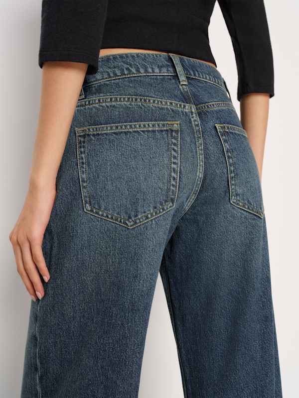 Cary Low Rise Slouchy Wide Leg Jeans - Derg