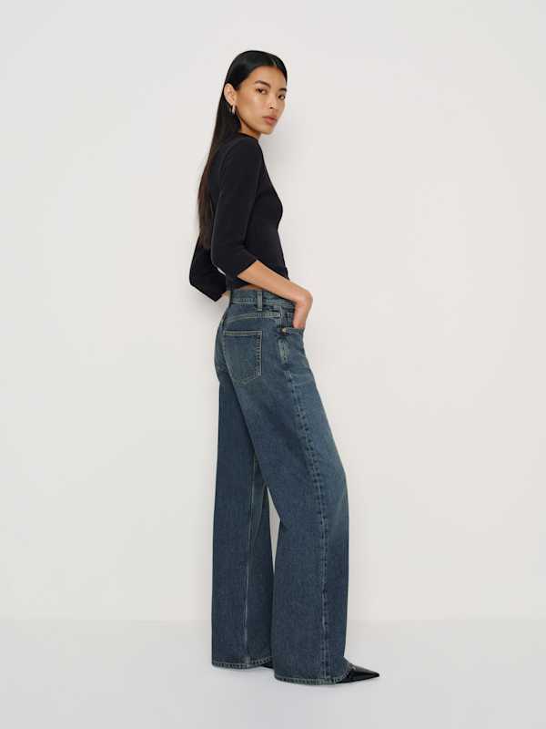 Cary Low Rise Slouchy Wide Leg Jeans - Derg