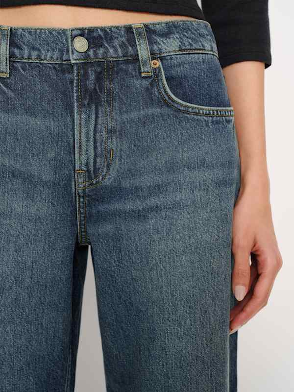 Cary Low Rise Slouchy Wide Leg Jeans - Derg