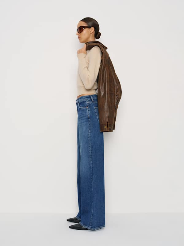 Cary Low Rise Slouchy Wide Leg Jeans - Maggiore