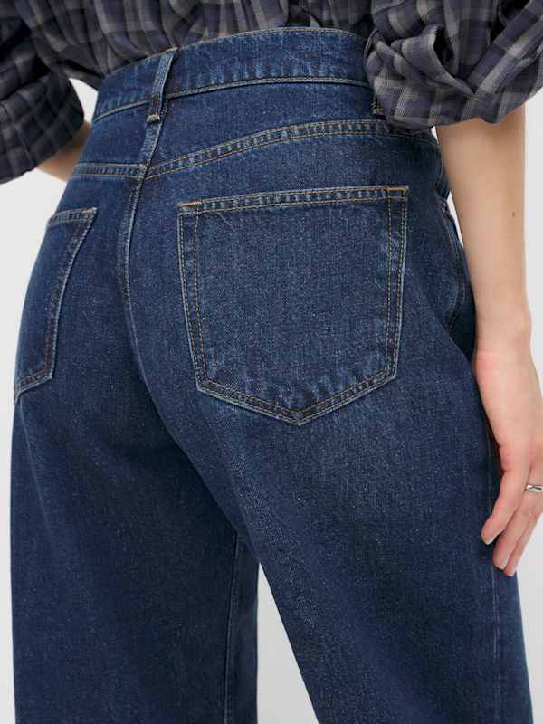 Cary Low Rise Slouchy Wide Leg Jeans - Melville Cuffed