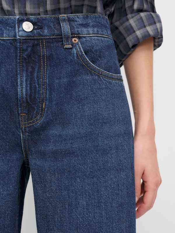 Cary Low Rise Slouchy Wide Leg Jeans - Melville Cuffed