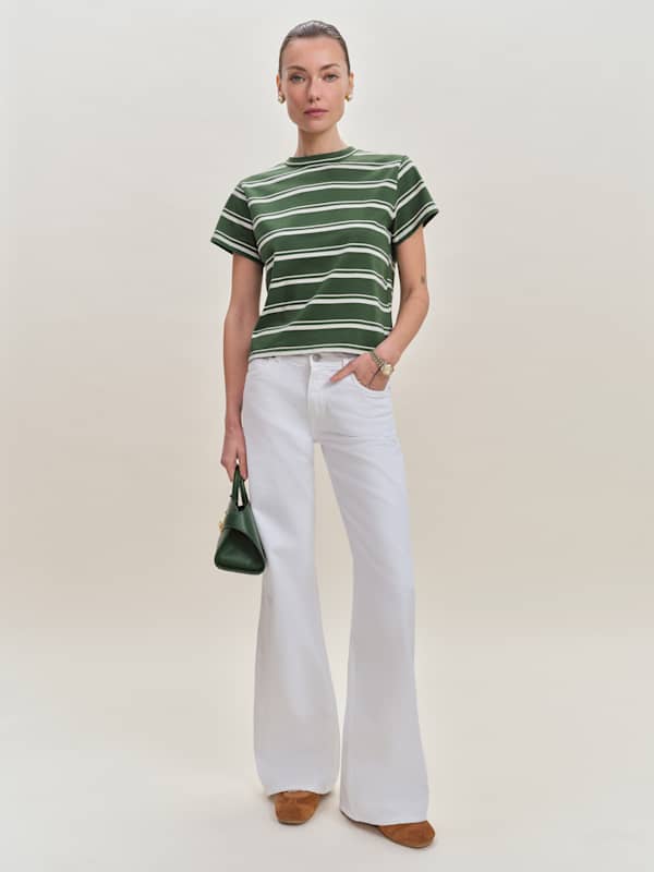 Cary Low Rise Slouchy Wide Leg Jeans - Optic White