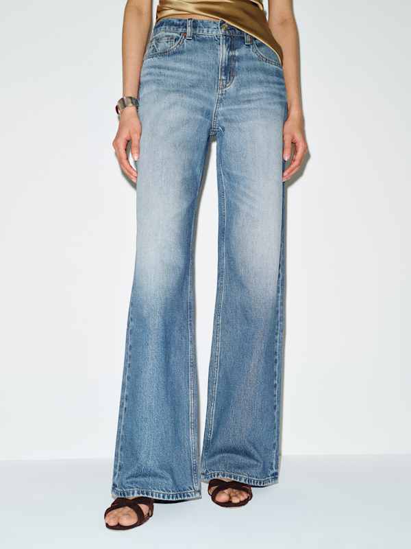 Cary Low Rise Slouchy Wide Leg Jeans - Reef