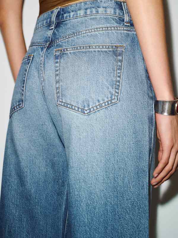 Cary Low Rise Slouchy Wide Leg Jeans - Reef