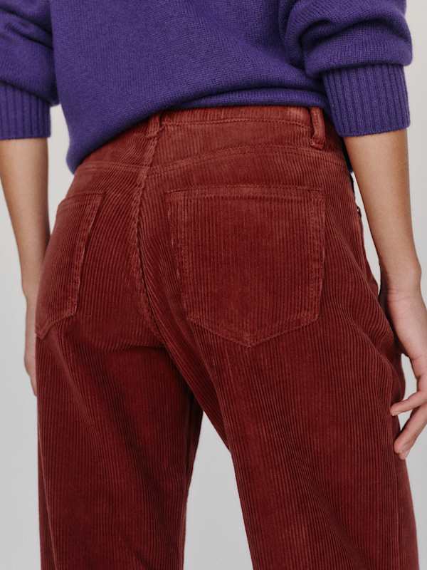 Cary Low Rise Slouchy Wide Leg Jeans - Reserve Corduroy