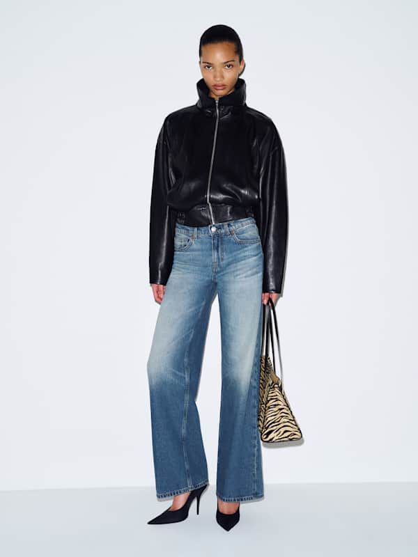 Cary Low Rise Slouchy Wide Leg Jeans - Salerno