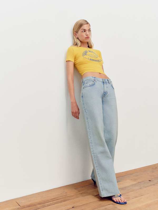 Cary Low Rise Slouchy Wide Leg Jeans - Yarra