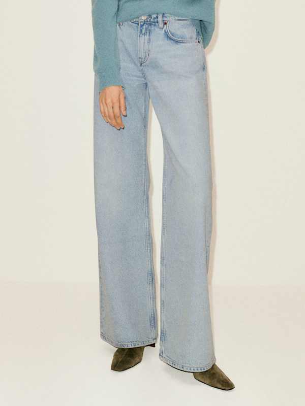 Cary Low Rise Slouchy Wide Leg Jeans - Yarra