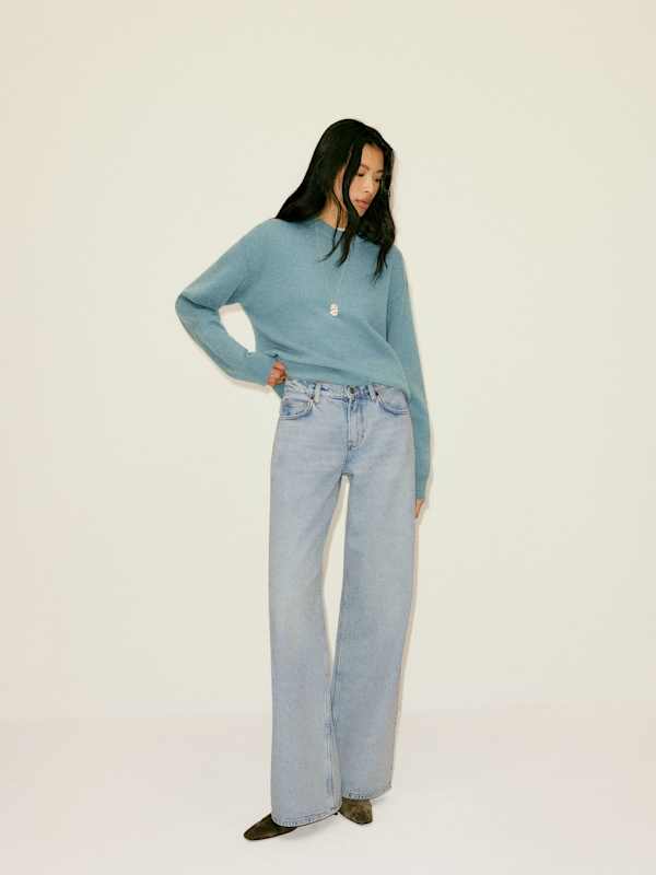 Cary Low Rise Slouchy Wide Leg Jeans - Yarra