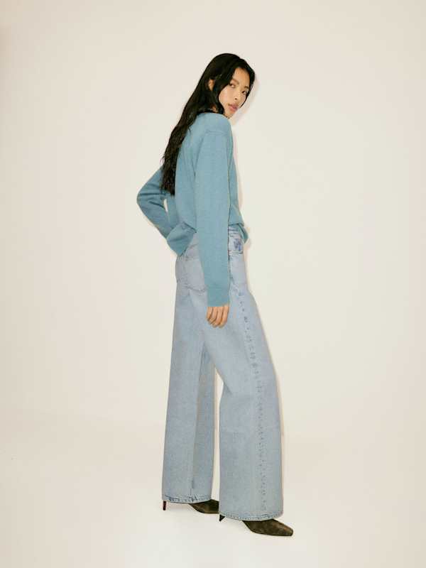 Cary Low Rise Slouchy Wide Leg Jeans - Yarra