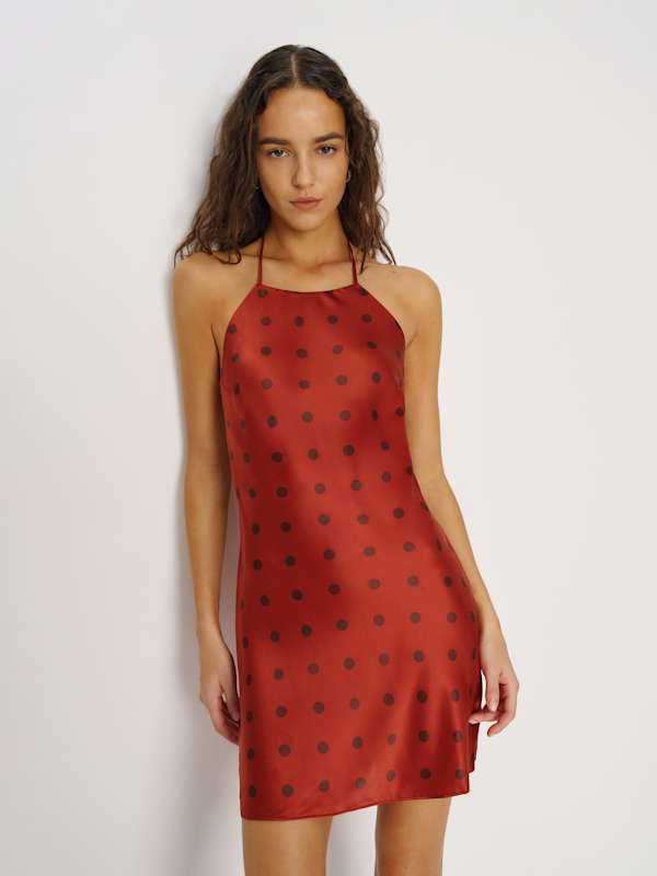 Jennis Silk Dress - Hot To Dot