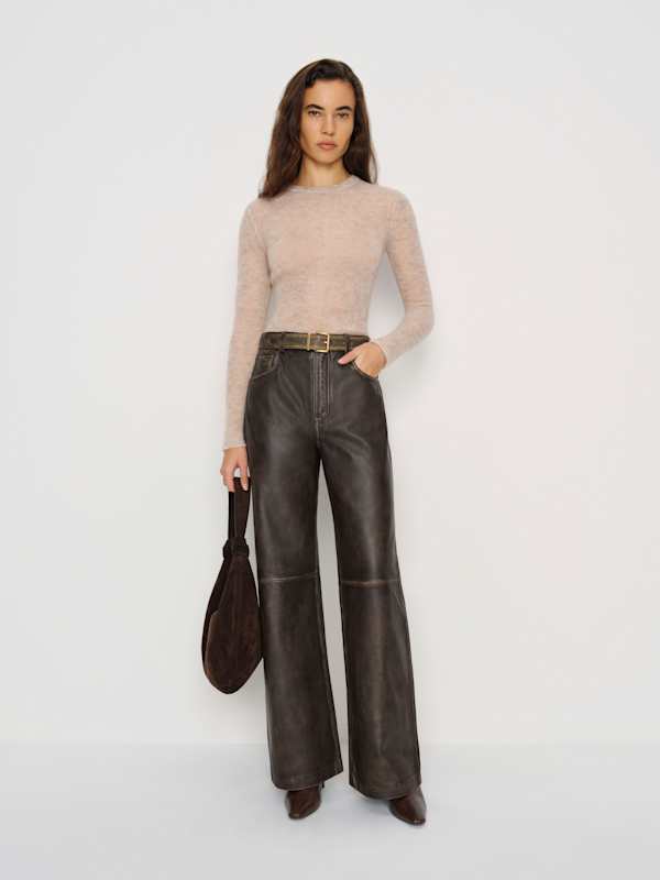 Veda Kennedy Wide Leg Leather Pant - Pit Stop