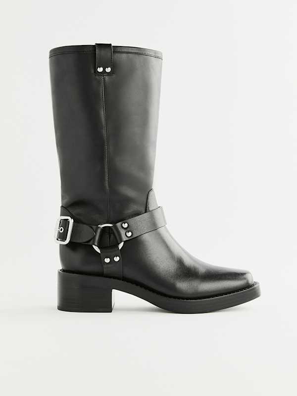 Francesca Moto Boot - Black