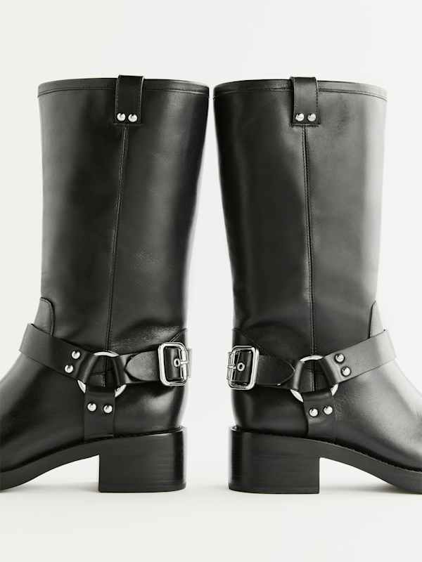 Francesca Moto Boot - Black