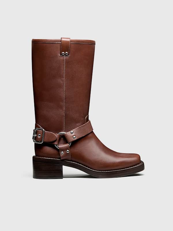 Francesca Moto Boot - Cavalier Leather