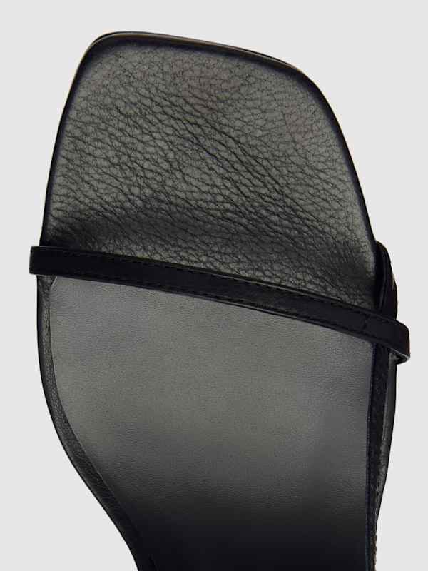 Serenity Bare Sandal - Black Leather