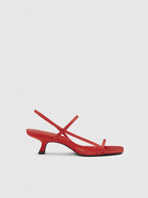Serenity Bare Sandal - Poppy Satin