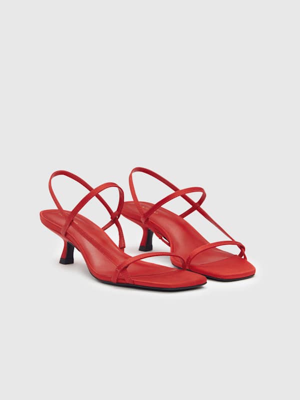 Serenity Bare Sandal - Poppy Satin