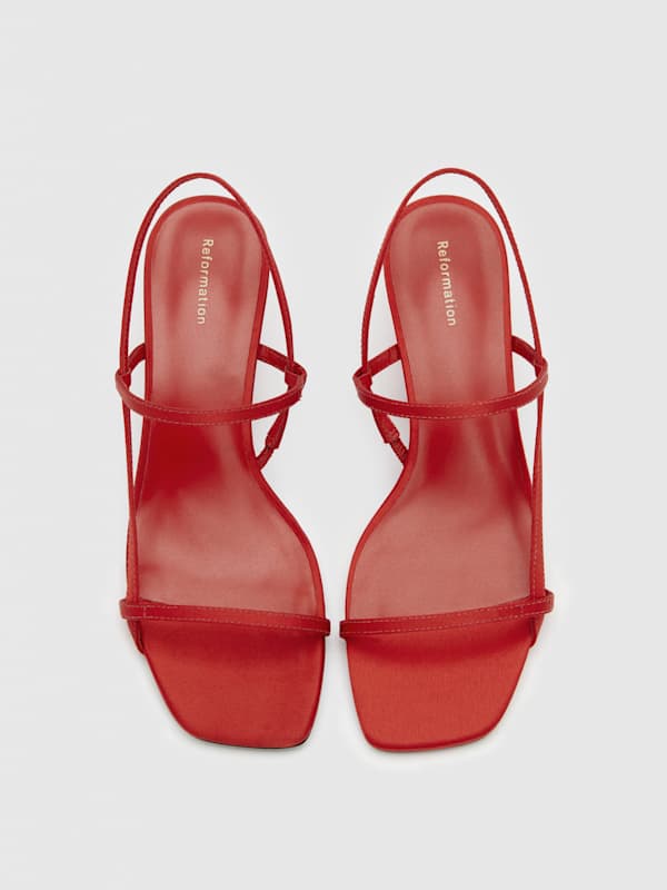 Serenity Bare Sandal - Poppy Satin