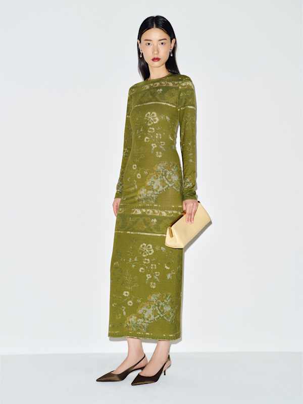 Tommie Knit Dress - Emerald Tapestry