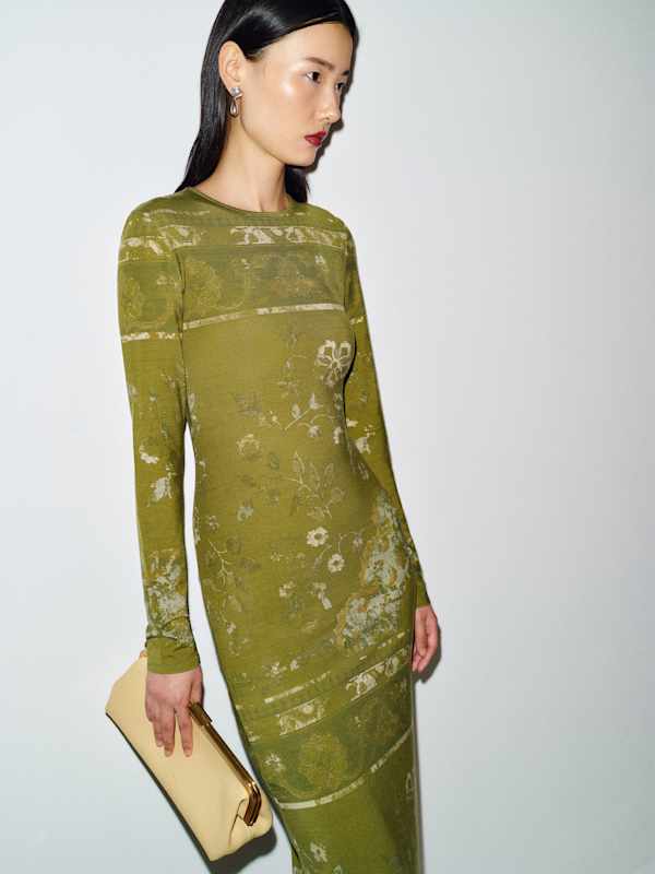 Tommie Knit Dress - Emerald Tapestry