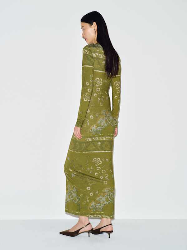 Tommie Knit Dress - Emerald Tapestry