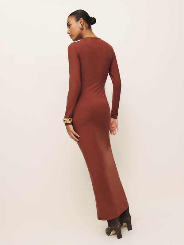 Tommie Knit Dress - Fig Jam