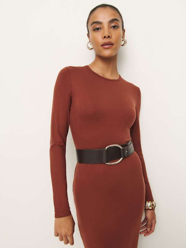 Tommie Knit Dress - Fig Jam