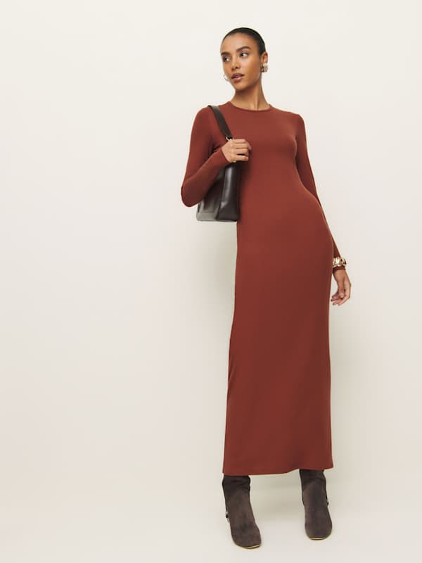 Tommie Knit Dress - Fig Jam