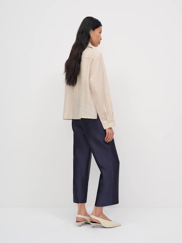 Andy Oversized Shirt - Honey Stripe
