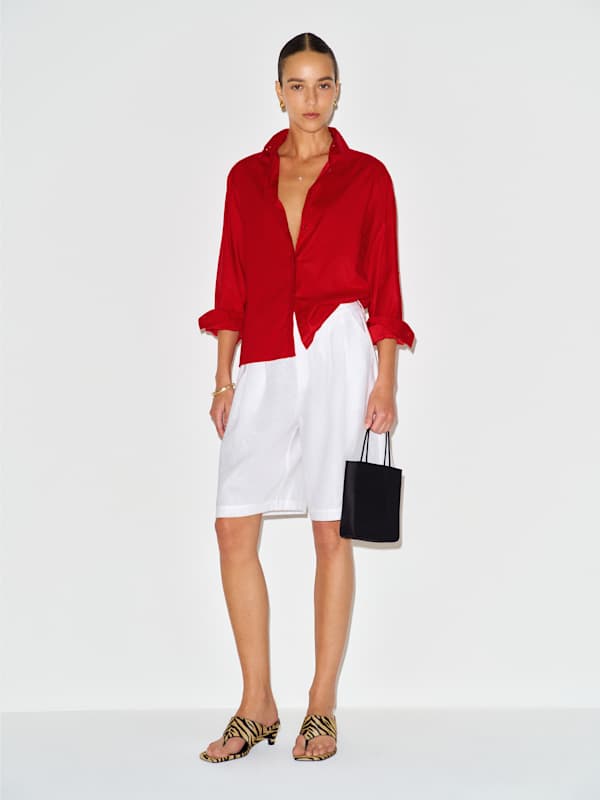 Chemise oversize Andy - Rouge &agrave; l&egrave;vres