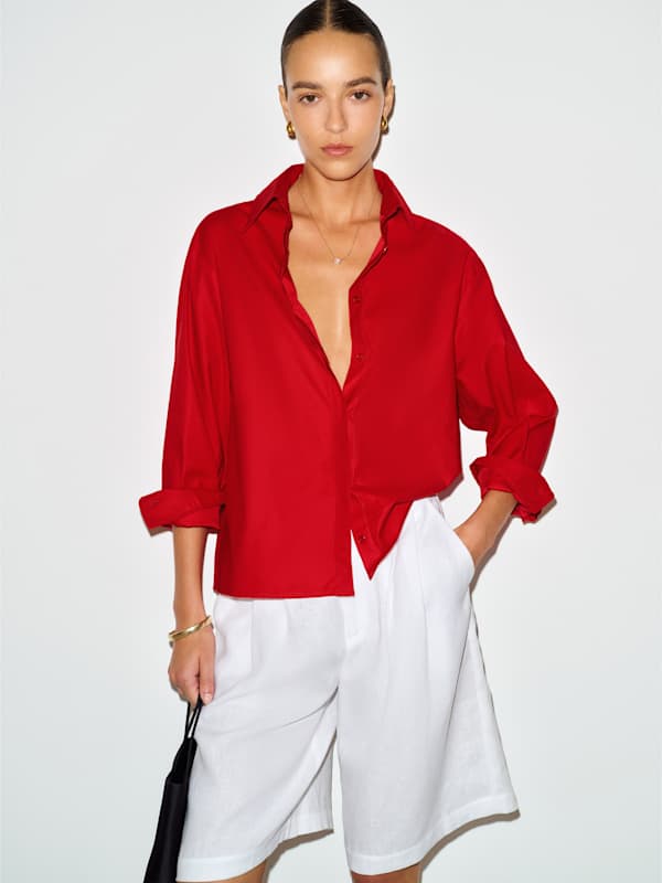 Chemise oversize Andy - Rouge &agrave; l&egrave;vres