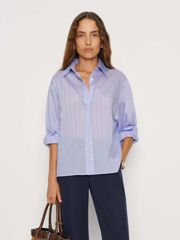 Andy Oversized Shirt - Nantucket Stripe