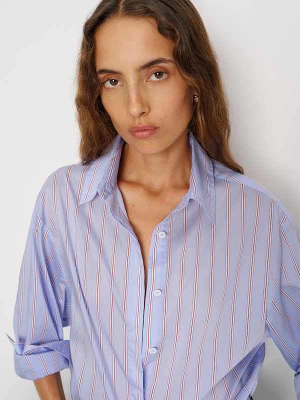 Andy Oversized Shirt - Nantucket Stripe