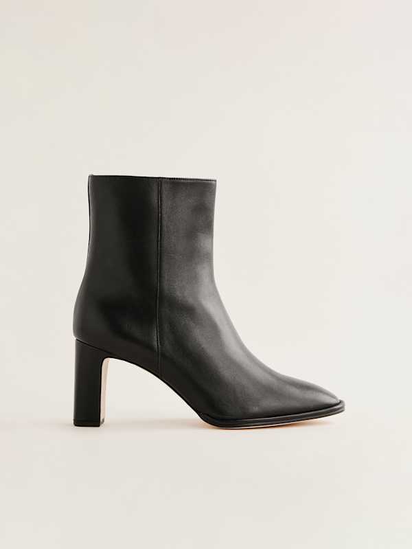 Gillian Ankle Boot - Black Leather