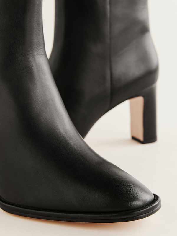 Gillian Ankle Boot - Black Leather