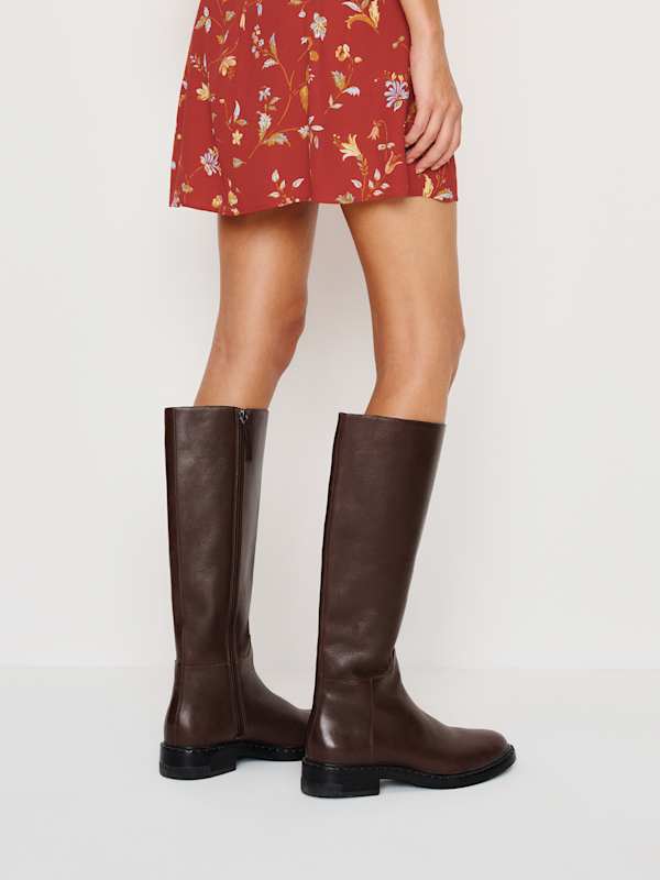 Nancy Knee Boot - Espresso Leather