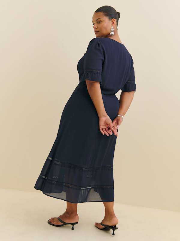 Woodson Dress Es - Navy
