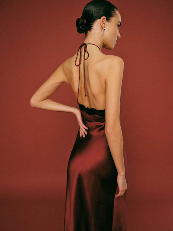 Aara Silk Dress - Romance